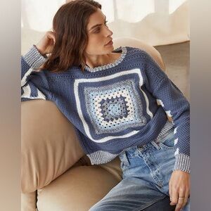 MONROW• Crochet Sweater